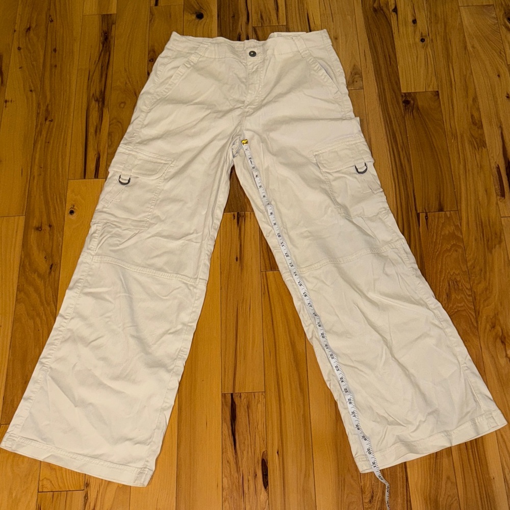 NWT  Cargo Super High Rise Baggy Wide Leg Pants American Eagle Outfitters - Picture 6 of 7